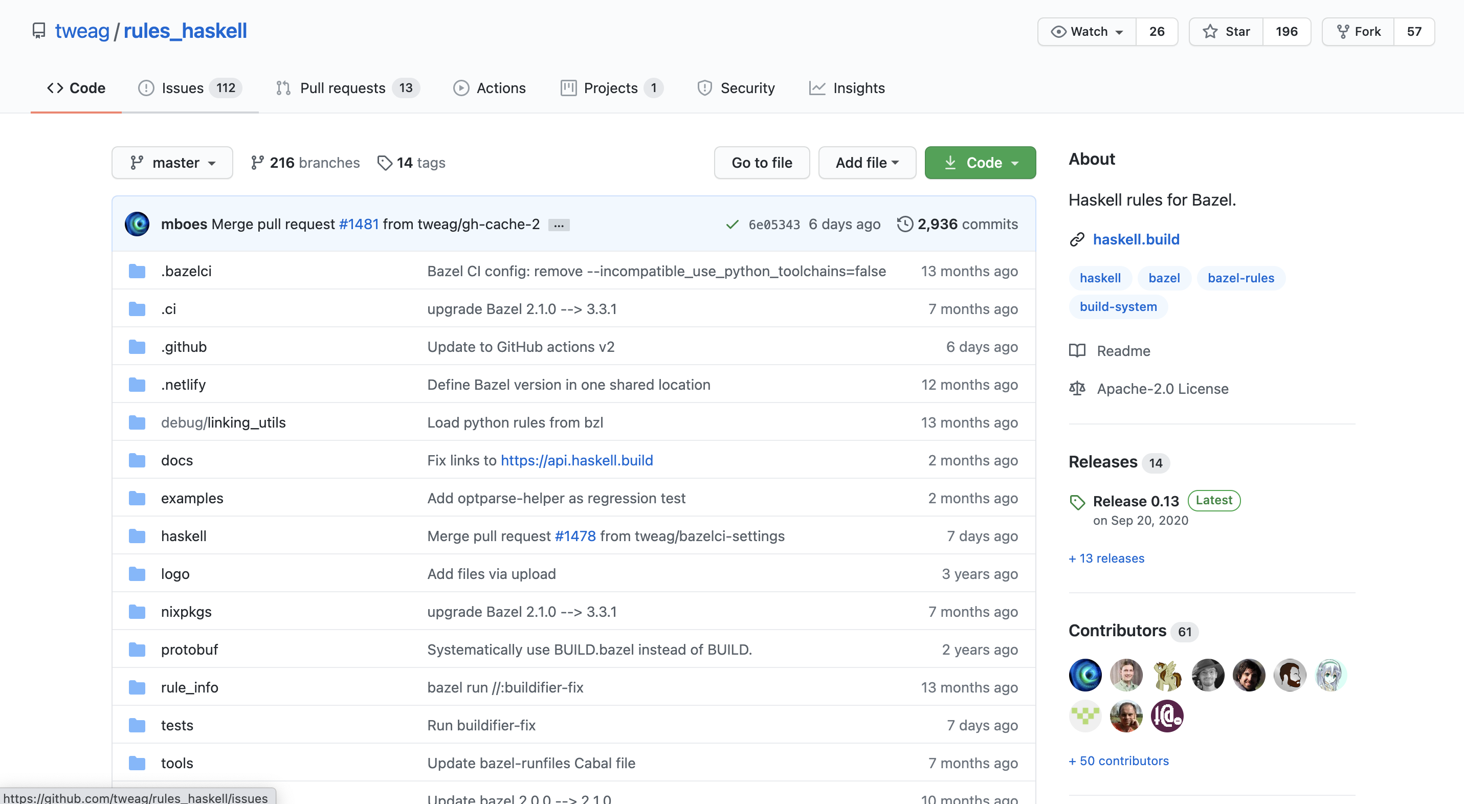tweag/rules_haskell Github Repository Powered By BuildBuddy